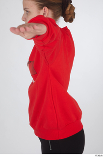 Selin dressed red hoodie sports upper body 0003.jpg